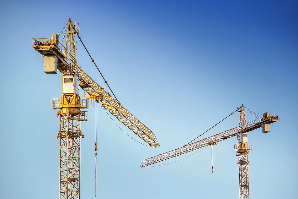 Baustelle Baukräne